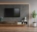 Підвісна тумба під телевізор з панеллю та підсвіткою